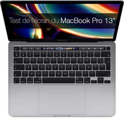 Test de l écran des MacBook Pro 13 pouces