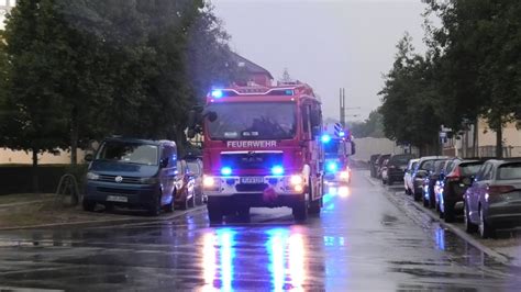 Einsatzfahrten W Hrend Unwetter In Potsdam Youtube