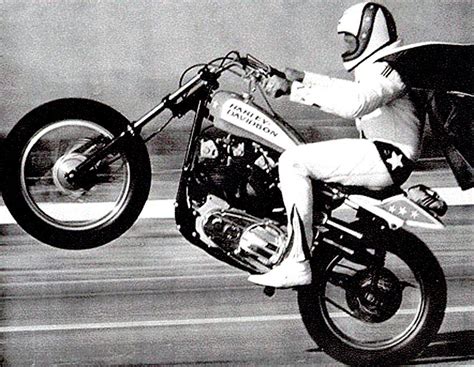 Evel Knievel Popping A Wheelie 1971 Roldschoolcool