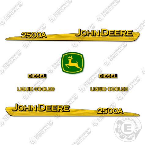 Fits John Deere 2500a Decal Kit Mower Equipment Decals