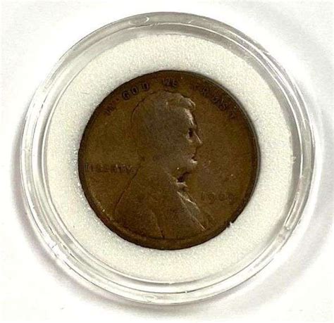 1909 Lincoln Wheat Cent Matthew Bullock Auctioneers