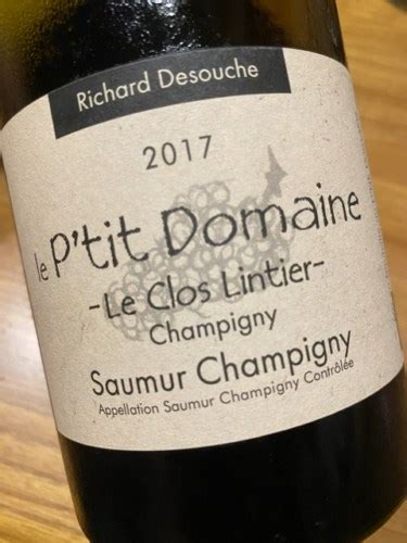 Le P Tit Domaine Le Clos Lintier Saumur Champigny Vivino Us