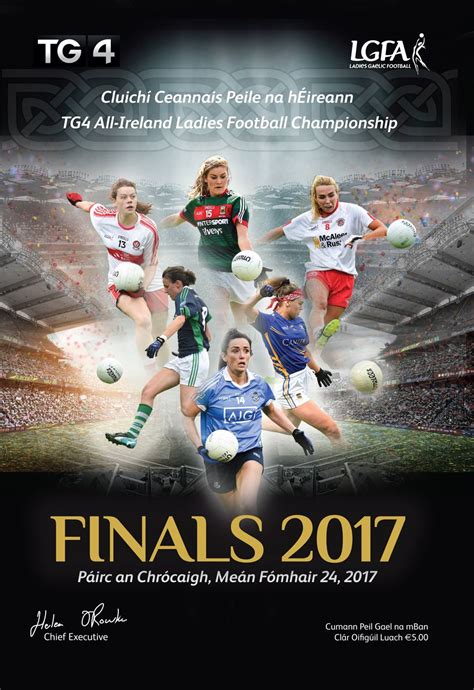 Ladies Gaelic Football All Ireland Football Final Programme Football