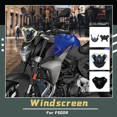 Ultrasupplier 2021 F900r Windscreen Windshield Fairing Viser Baffle Visor Wind Deflectors For