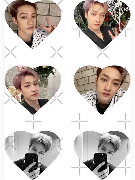 Bangchan Sticker Pack Poster For Sale By Marisaurban Redbubble