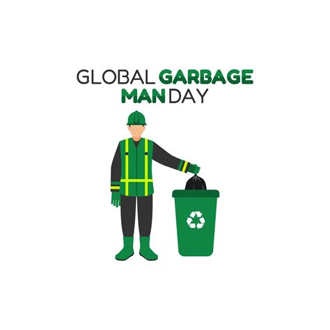 Vector Graphic Of Global Garbage Man Day Good For Global Garbage Man