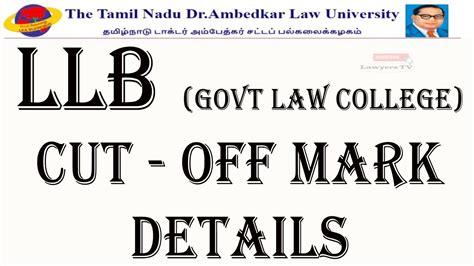 Years Llb Law Degree Counselling Cut Off Mark Rank List Bl Law