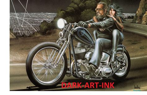 David Mann Motorcycle Art Wallpaper - WallpaperSafari