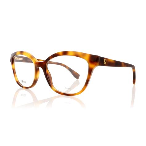 Fendi Ff 0044 05l Eyeglasses Havana Clear Eyeglass Frames Fendi Eyeglasses