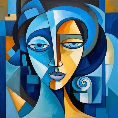 Blue Woman Cubist Painting Cubist Paintings Cubist Art Modern Art