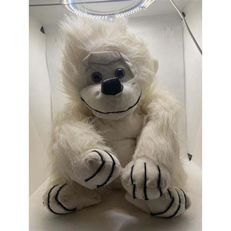 Toy Factory WHITE GORILLA Plush Sitting Smiling Toy... - Depop