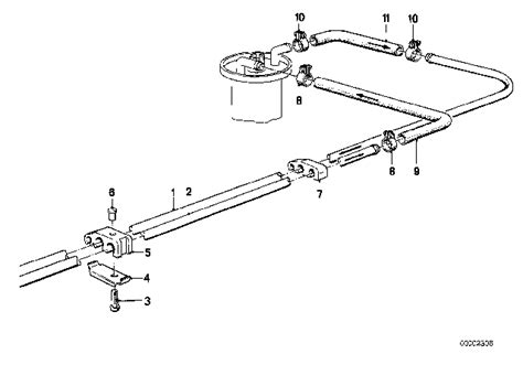 Fuel Pipe And Mounting Parts - 1987 BMW 325i Convertible(E30)