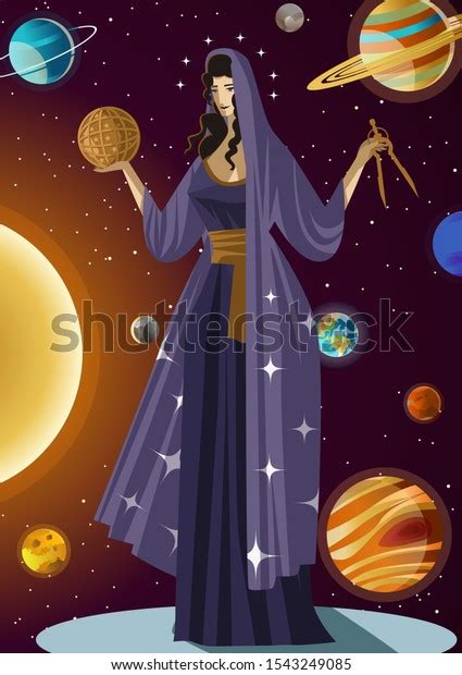 Urania Greek Mythology Astronomy Science Muse Stock Vector (Royalty Free) 1543249085 | Shutterstock