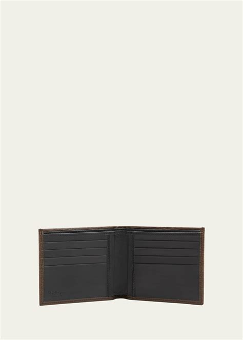 Ferragamo Men S Revival Gancio Leather Bifold Wallet Bergdorf Goodman