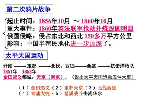 人教部编版八年级历史上册课件：第2课 第二次鸦片战争 共23张ppt Word文档在线阅读与下载 无忧文档