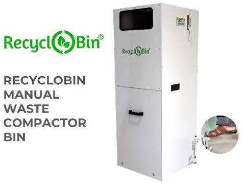 Recyclobin Manual Waste Compactor Bin Feature Durable Eco Friendly