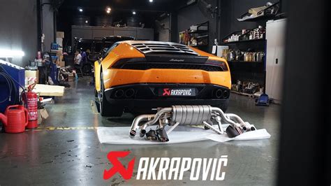 LAMBORGHINI HURACAN LP610 X AKRAPOVIC EXHAUST CRAZY LOUD HURACAN