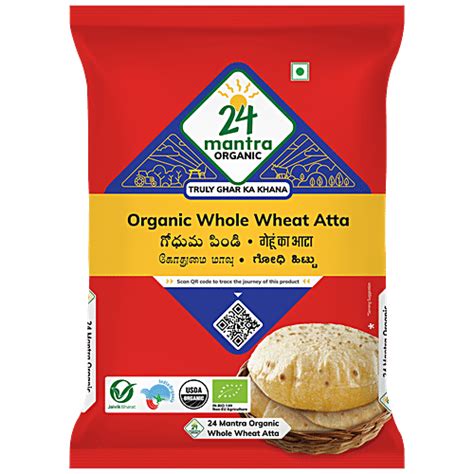 Buy 24 Mantra Organic Atta Whole Wheat 5 Kg Pouch Online At Best Price