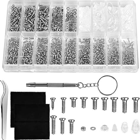 1000 Stück Micro Schrauben Reparatur Kit Brillenreparaturset Micro