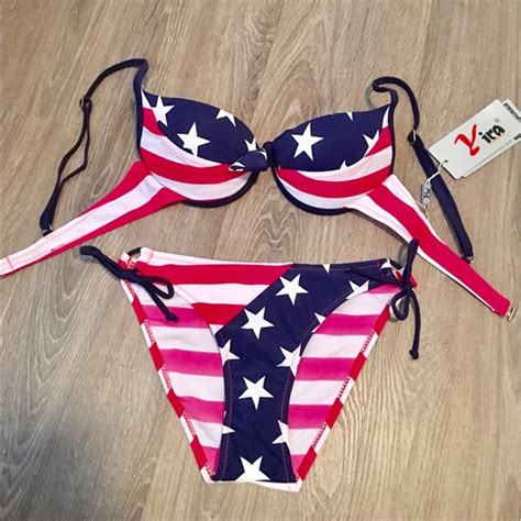 American Flag Push Up Underwire Bikini From Jessrosestylessuggested