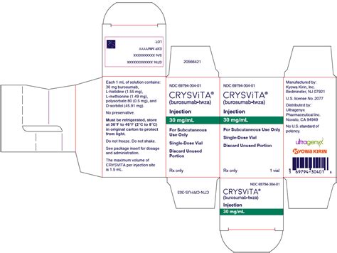 Crysvita Burosumab Injection