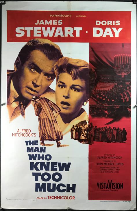 The Man Who Knew Too Much Original Alfred Hitchcock Movie Poster