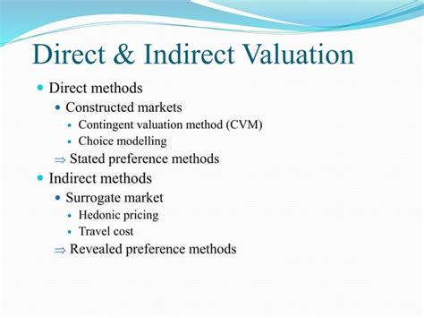 Contingent valuation method | PPT