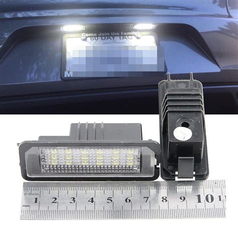 18 SMD Kit de bombillas LED para matrícula de coche NSLUMO Luces de