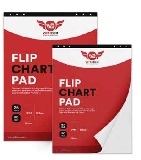 Flip Chart Pad 875 X 585 Cm Fp85 25spad