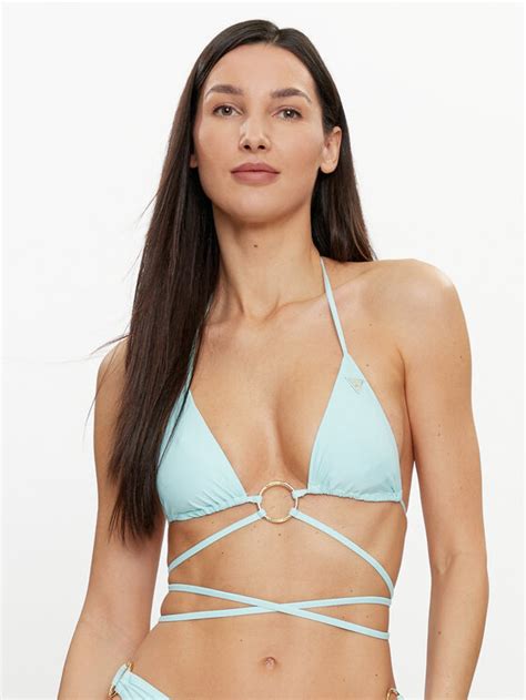 Guess Góra od bikini E4GJ45 MC04R Błękitny Modivo pl