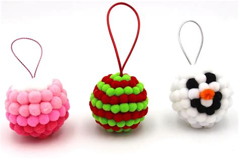 Bola De Natal Personalizada Pompom Saiba Como Fazer