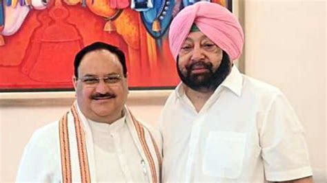 India Amarinder Singh Joins Bjp Also Merges Punjab Lok Congress With