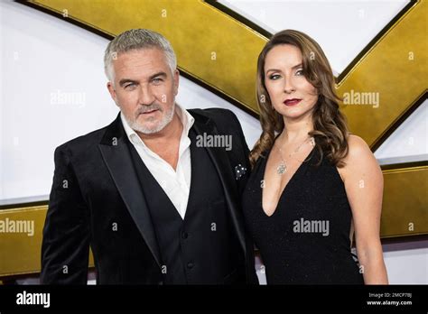 Paul Hollywood, left, and Melissa Spalding pose for photographers at the World premiere of the ...