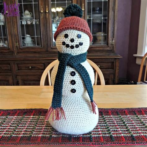 Snowman Centerpiece Crochet Snowman Snowman Scarf Snowmen Patterns