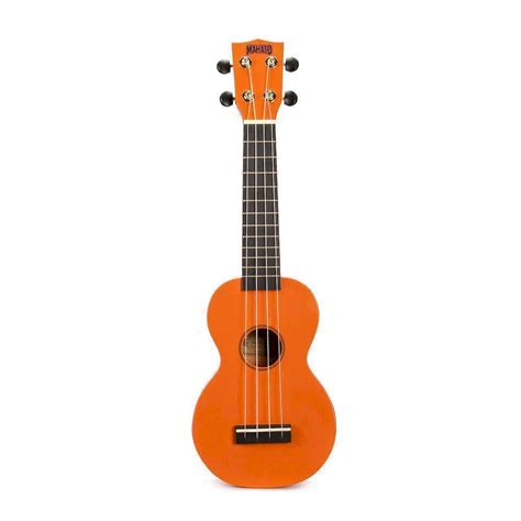 Mahalo Rainbow Series Soprano Ukulele Orange MR1OR Vivace Music