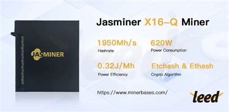 Jasminer X Q Miner M W High Throughput Quiet Server Leed Miner