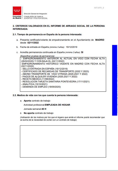 Gu A Completa Del Informe De Arraigo Social En Espa A