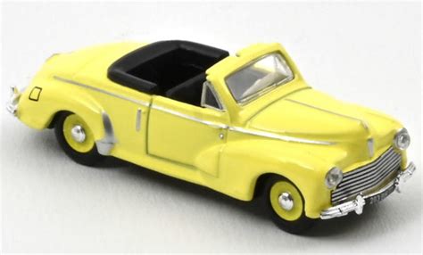 Miniature Peugeot Norev Cabriolet Jaune Voiture