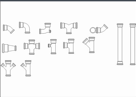 Tubería sanitaria en AutoCAD Descargar CAD gratis 41 08 KB Bibliocad