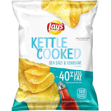 Amazon.com: Lay's Kettle Cooked 40% Less Fat Original Potato Chips, 1. ...