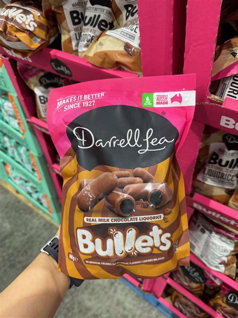 Darrell Lea Milk Chocolate Liquorice Bullets 850g Nz Made Worldwide