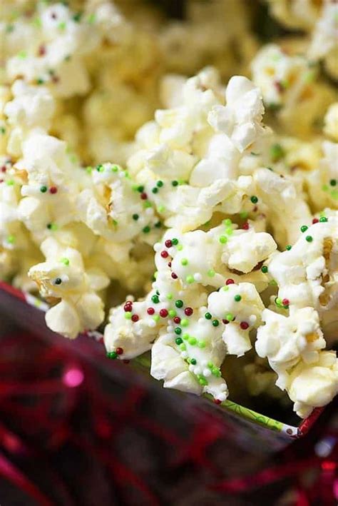 White Chocolate Christmas Popcorn — Buns In My Oven