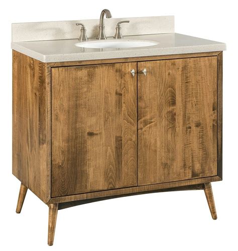 36 Mid Century Single Bath Vanity From Dutchcrafters Amish Furniture