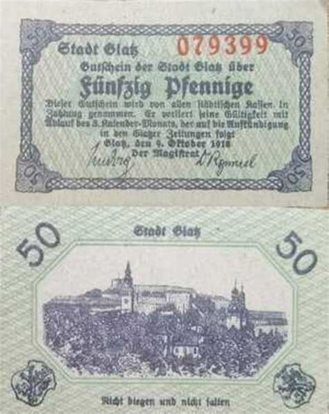 Pfennig Ciudad De Glatz Silesia Numista