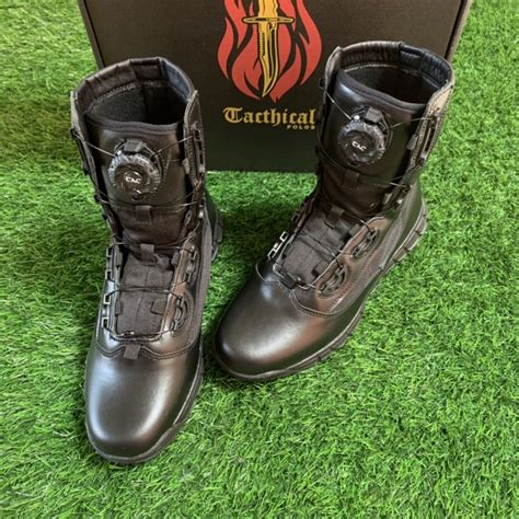 Jual Sepatu Pdl Tali Putar Tactical Extrack Kulit Sapi Asli Original