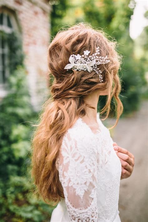 Brautfrisur Halboffen F R Lange Haare Ideen Hochzeitskiste