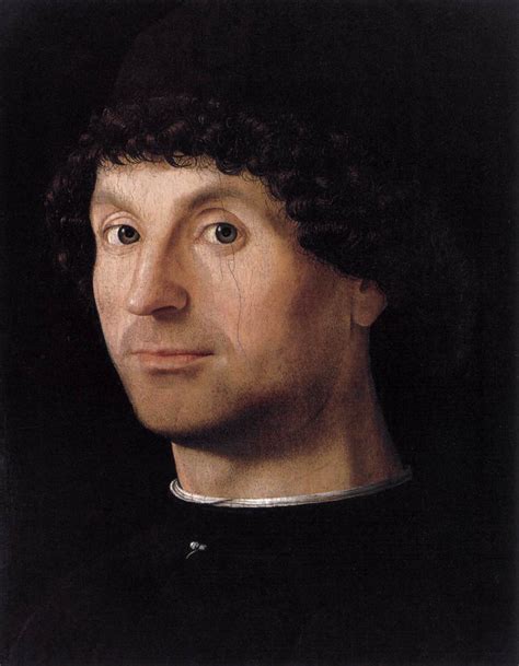 Portrait of a Man Antonello da Messina作品 无水印高清图 麦田艺术