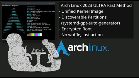 Arch Linux Install 2023 Ultra Fast Method Youtube