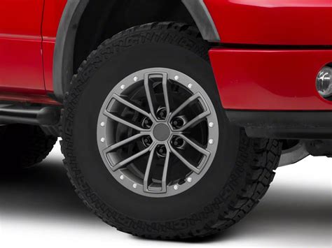 F 150 Raptor Beadlock Style Charcoal 6 Lug Wheel 17x85 34mm Offset 04 08 F 150