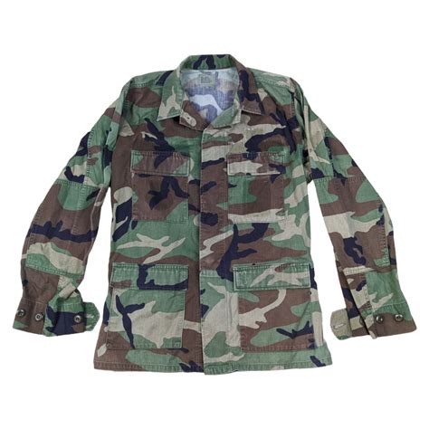 Us Army M81 Woodland Camouflage Bdu Combat Jacket Lambrino Militaria